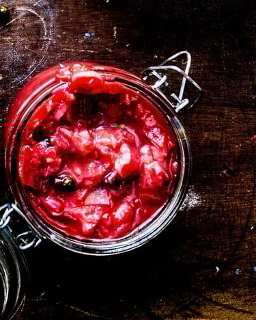 Erdbeer-Rhabarber Chutney