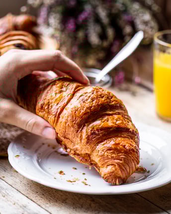 Croissant zum Frühstück