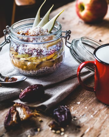 Overnight Oats mit Quinoa und gepufftem Amaranth