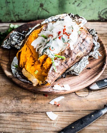 Grillkartoffel mit Whisky-Butter