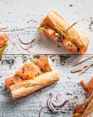 Lachs-Baguette