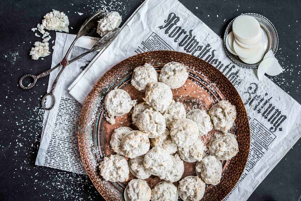 Kokosmakronen mit Limette