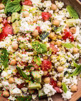 Schneller Kichererbsensalat