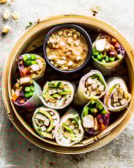 vegane Sommerrollen mit Tofu