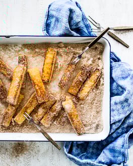 Cinnamon French Toast Sticks mit Apfelmus