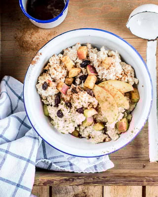 Apfel-Zimt-Porridge