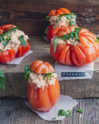 Gefüllte Ochsenherztomaten