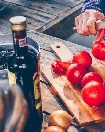 Impepate Di Cozze Tomaten Häuten