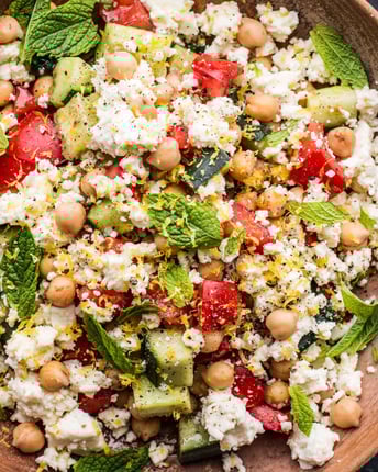 Schneller Kichererbsensalat