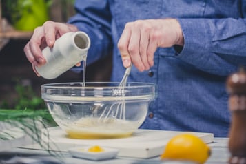 Zitronen Kräuter Sauce Sauce Anrühren