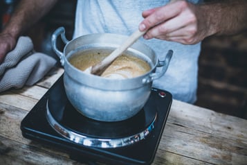 Pfifferlingsuppe Mit Sahne Sahne Unterrühren