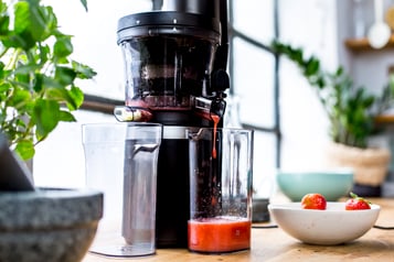 Limetten Und Erdbeeren Entsaften