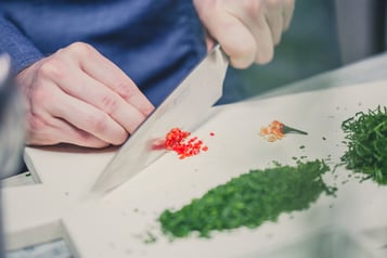 Zitronen Kräuter Sauce Kräuter Schneiden
