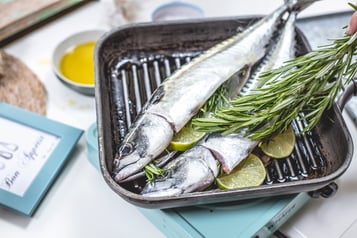 Makrele In Grillpfanne