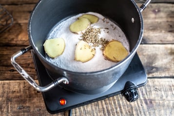 Scharf Eingelegte Ananas Zutaten Aufkochen