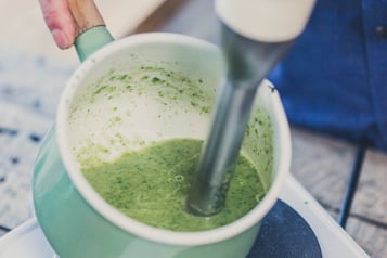 Grüne Radieschensuppe Suppe Pürieren