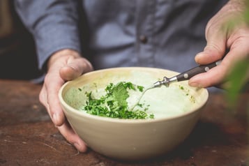 Kraeuter Mit Creme Fraiche