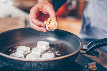 Ziegenkaese Karamellisieren Step