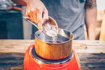 Tiramisu Eis Kaffee Mit Zucker Aufkochen