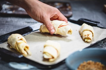 Croissants einrollen