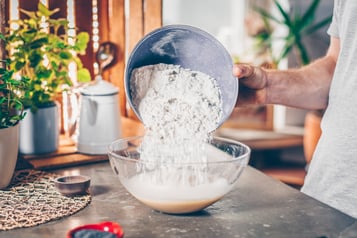 Mehl Zu Teig Geben No Knead Broetchen