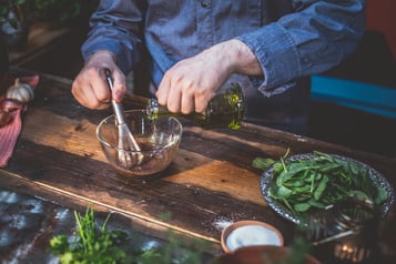Veganer Kichererbsensalat