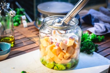 Gazpacho pürieren