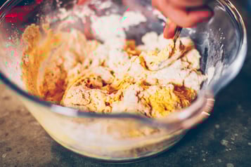 Kurkuma Bagels Mit Orient Dip Teig Kneten