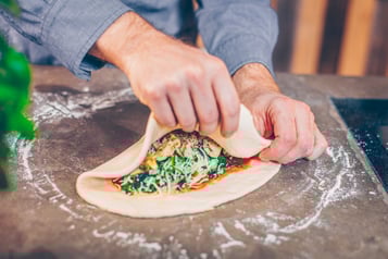 Calzone-formen