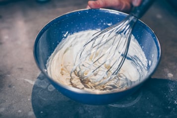Oster Muffins Mit Aprikose Frischkäse Mit Zucker Verrühren