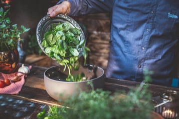 Veganer Kichererbsensalat