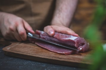 Schweinefilet Seitlich Einschneiden