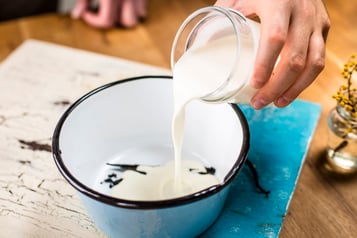 Vanilleschote mit aufkochen