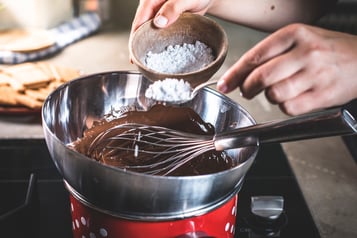 Selbst Gemachte Pick Ups Puderzucker Einrühren