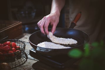 Panko Haehnchenbrust Anbraten