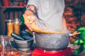 Spaghetti kochen