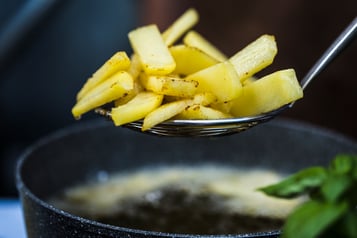 Belgische Pommes Kartoffeln Frittieren