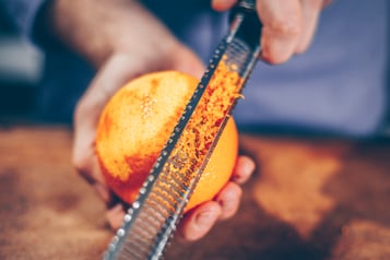 Orange reiben