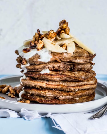 Pancakes mit Bananen