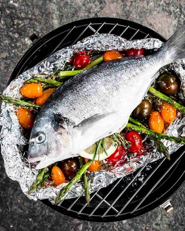Gegrillter Fisch