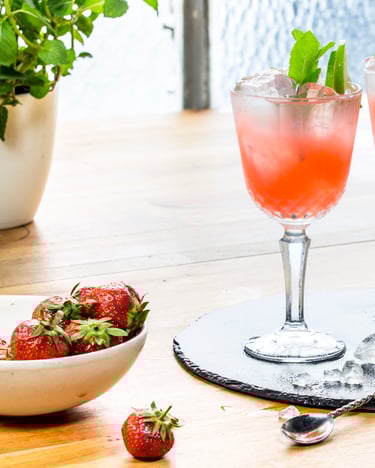 Erdbeer Gin Fizz Mit Limette