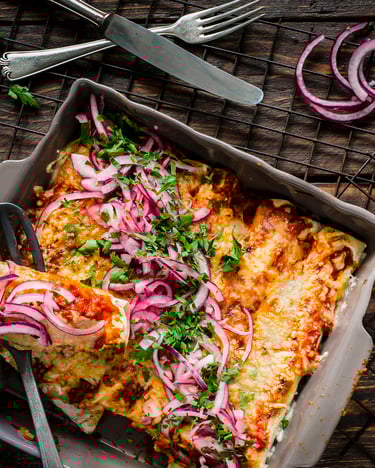 Enchiladas Mit Kartoffel Fuellung