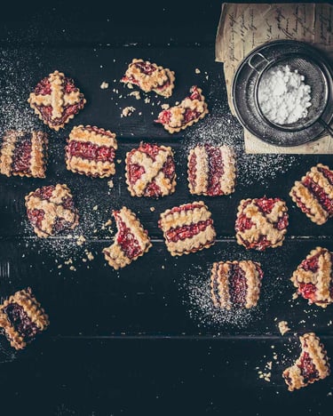 Linzer Plätzchen mit Himbeermarmelade selber machen