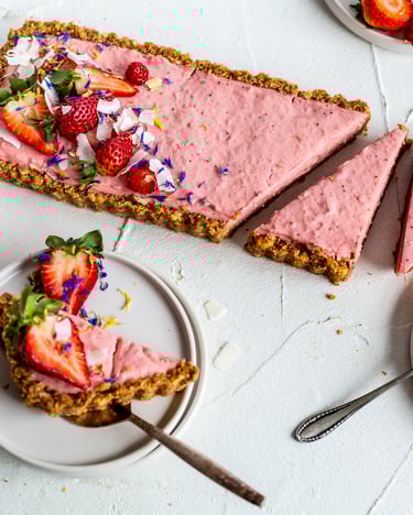 Baileys Strawberries & Cream Tarte