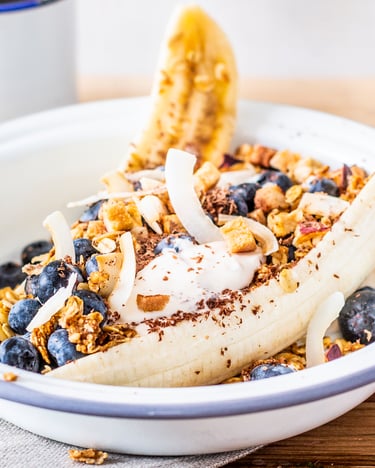 Bananensplit mit Granola