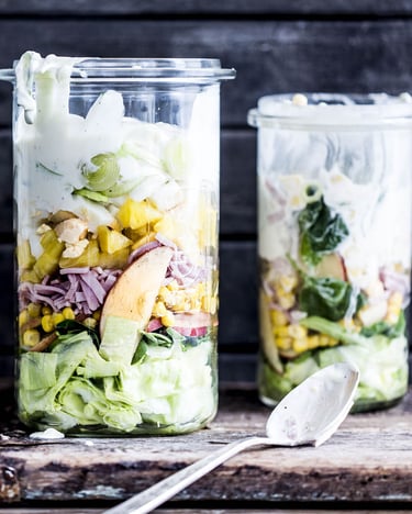 Schichtsalat mit Lauch