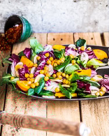 Wintersalat mit Kichererbsen