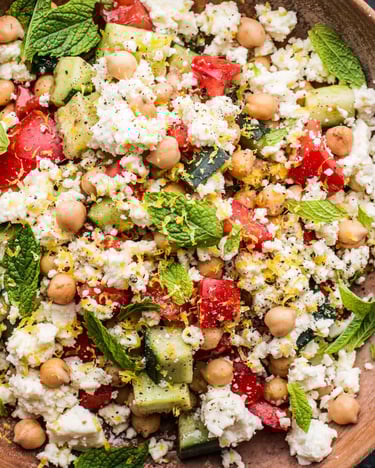 Schneller Kichererbsensalat