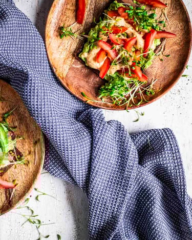 Vegane Avocado Hummus Stulle