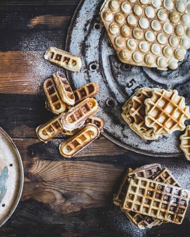 Marzipan-Schoko-Waffeln